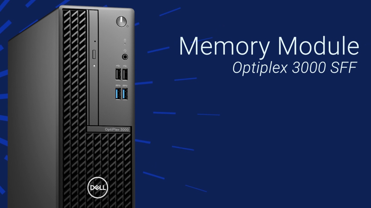 Sådan udskiftes hukommelsesmodulet på OptiPlex 3000 SFF