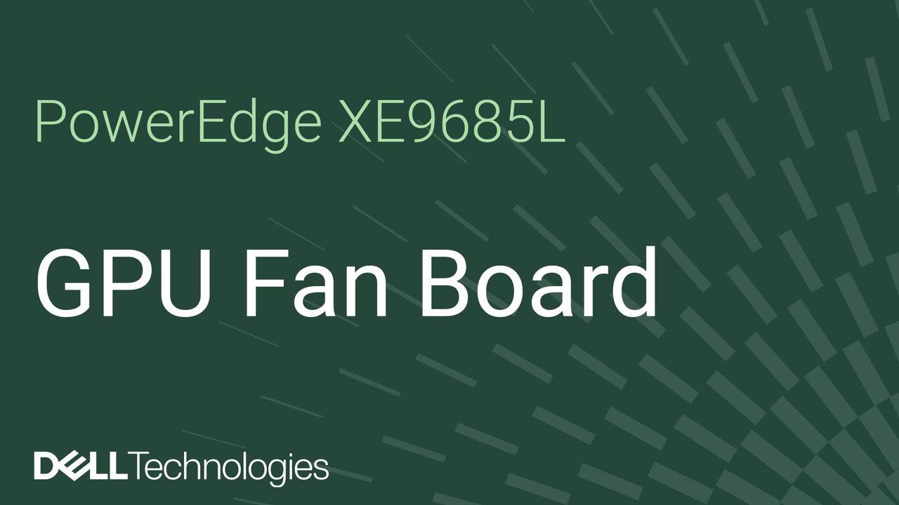 Remplacement de la carte du ventilateur du processeur graphique sur un XE9685L PowerEdge