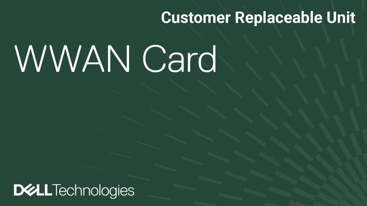 How to replace WWAN card on Latitude 3550