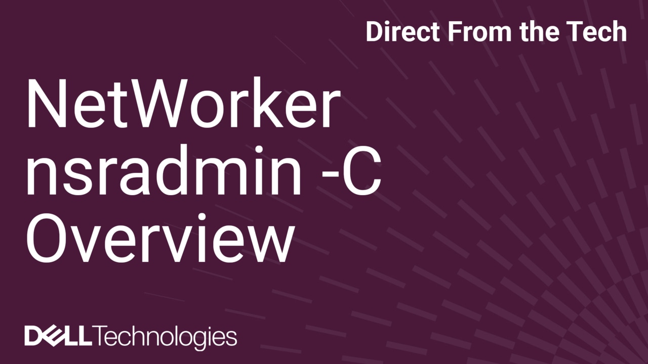 NetWorker Resource Validation: In-depth Guide of nsradmin -C Functionality