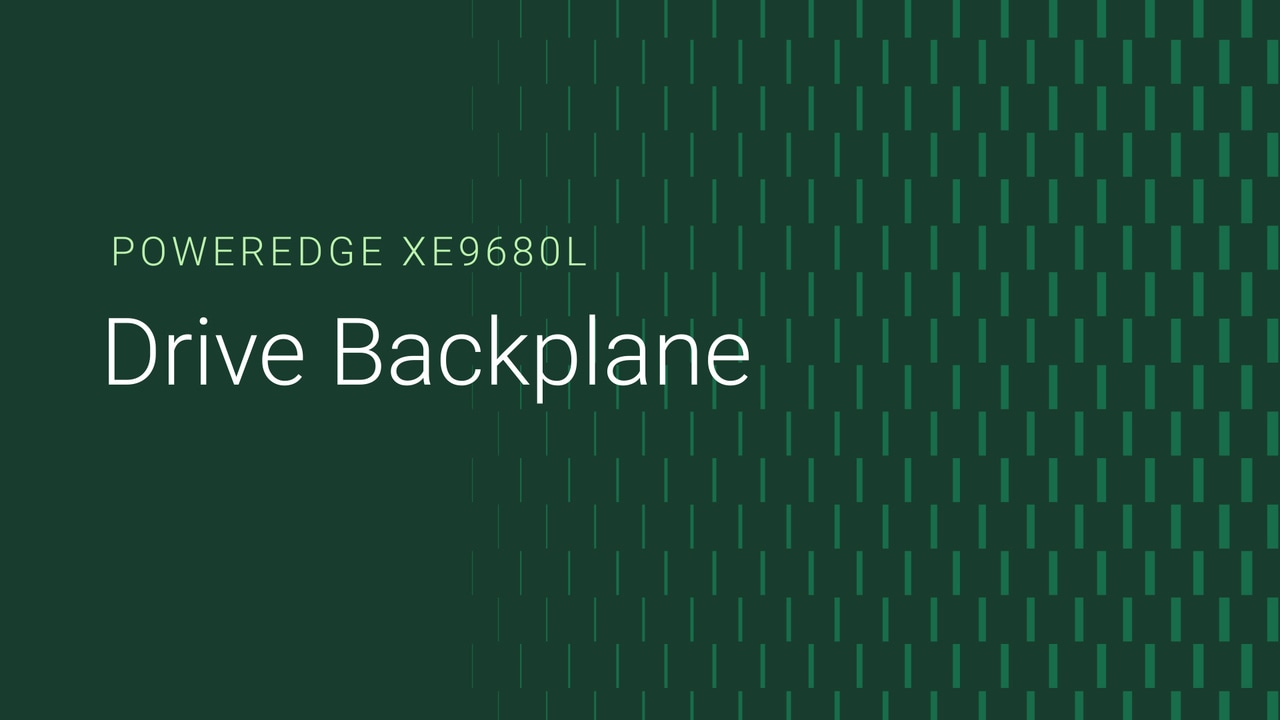 How to replace the backplane on a PowerEdge XE9680L