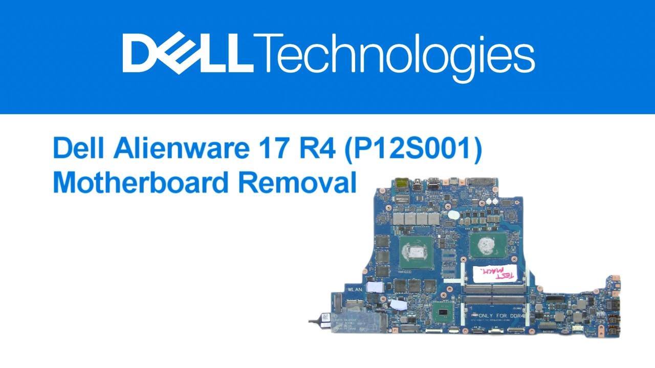 How to Replace the Motherboard on Alienware 17 R4