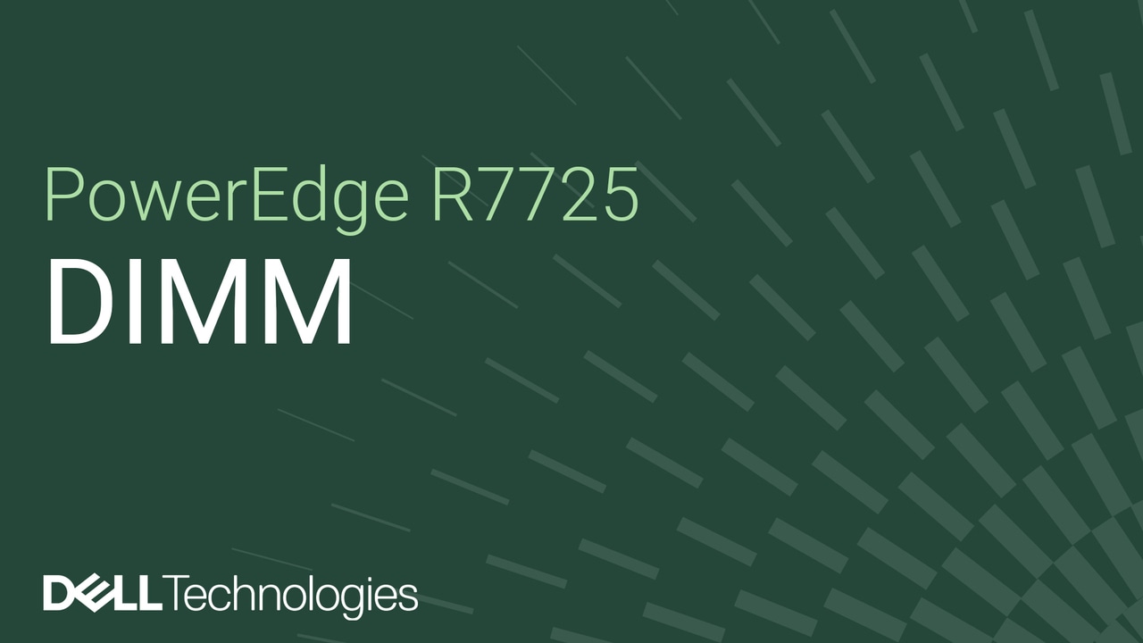 Come sostituire un modulo DIMM su PowerEdge R7725