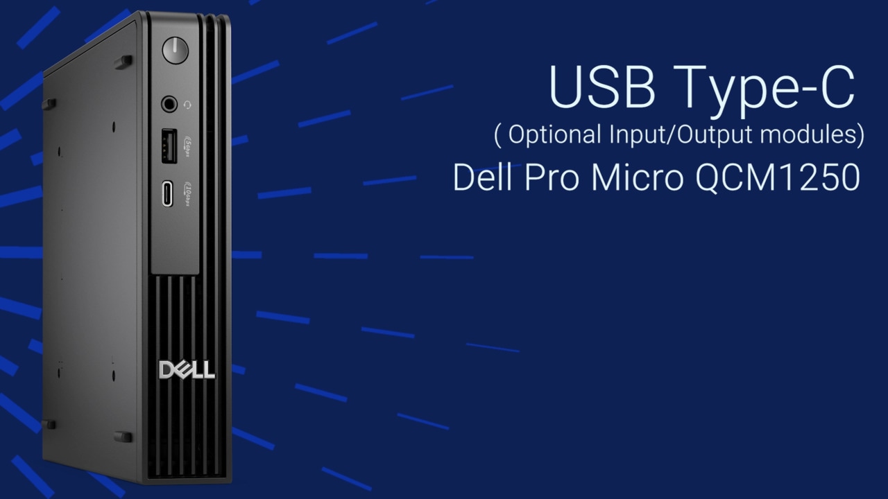 How to Replace the USB Type-C Optional I/O Module on Dell Pro Micro QCM1250