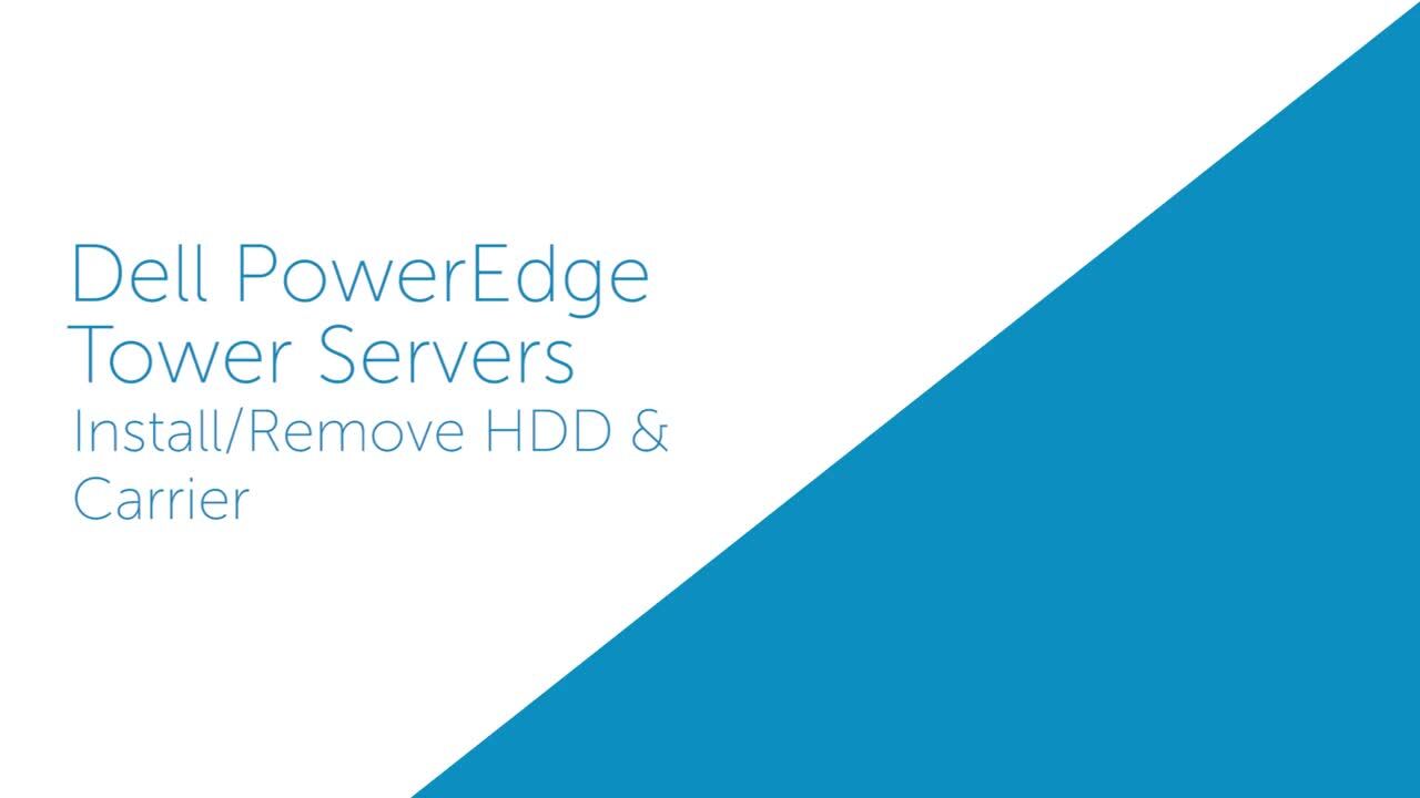 How To Replace Hard Drives and Carrier for PowerEdge T630