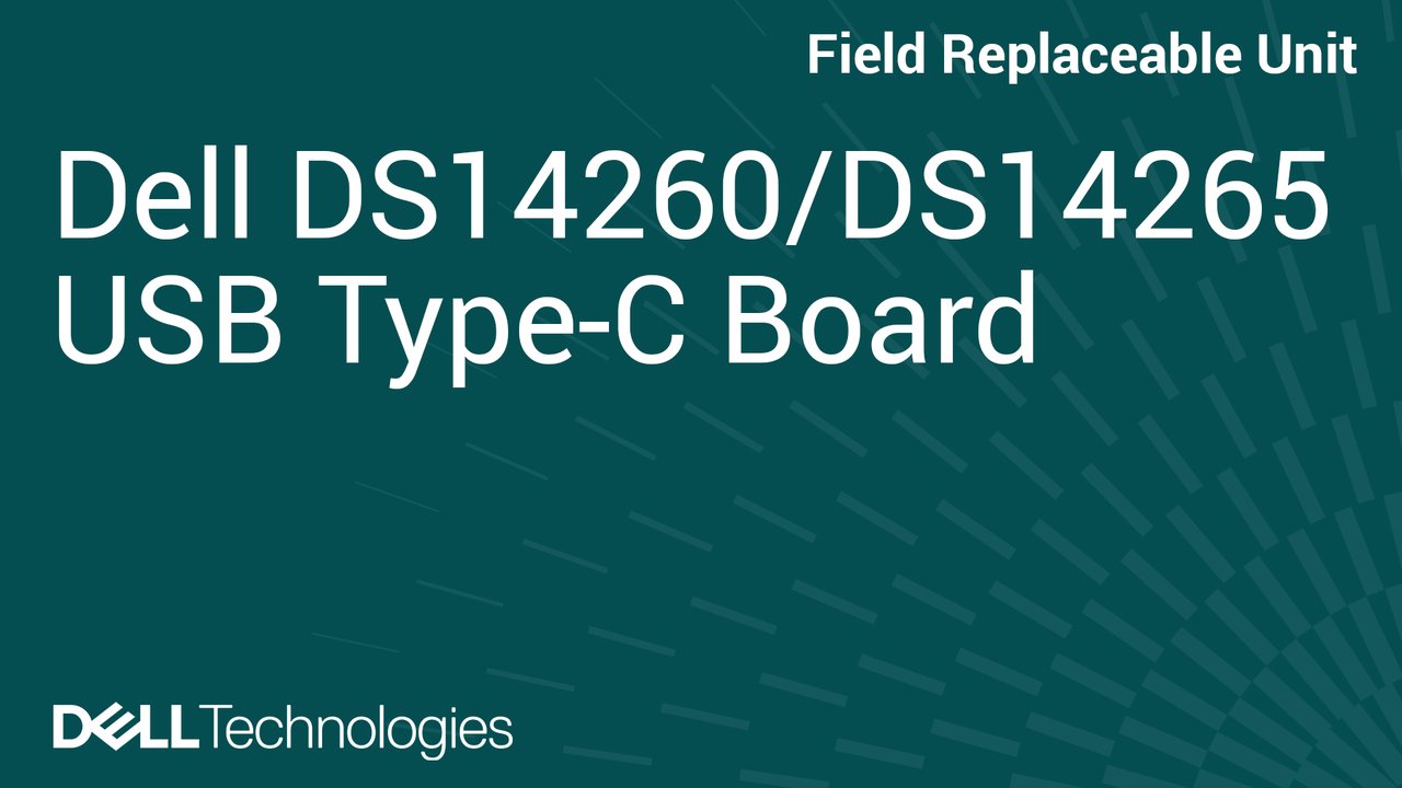 How to Replace USB Type-C connector module in DS14260/DS14265
