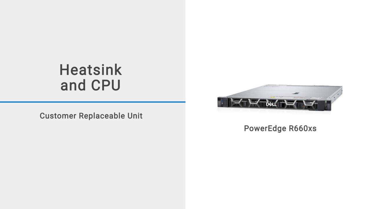 PowerEdge R660xsのヒートシンクとCPUを交換する方法