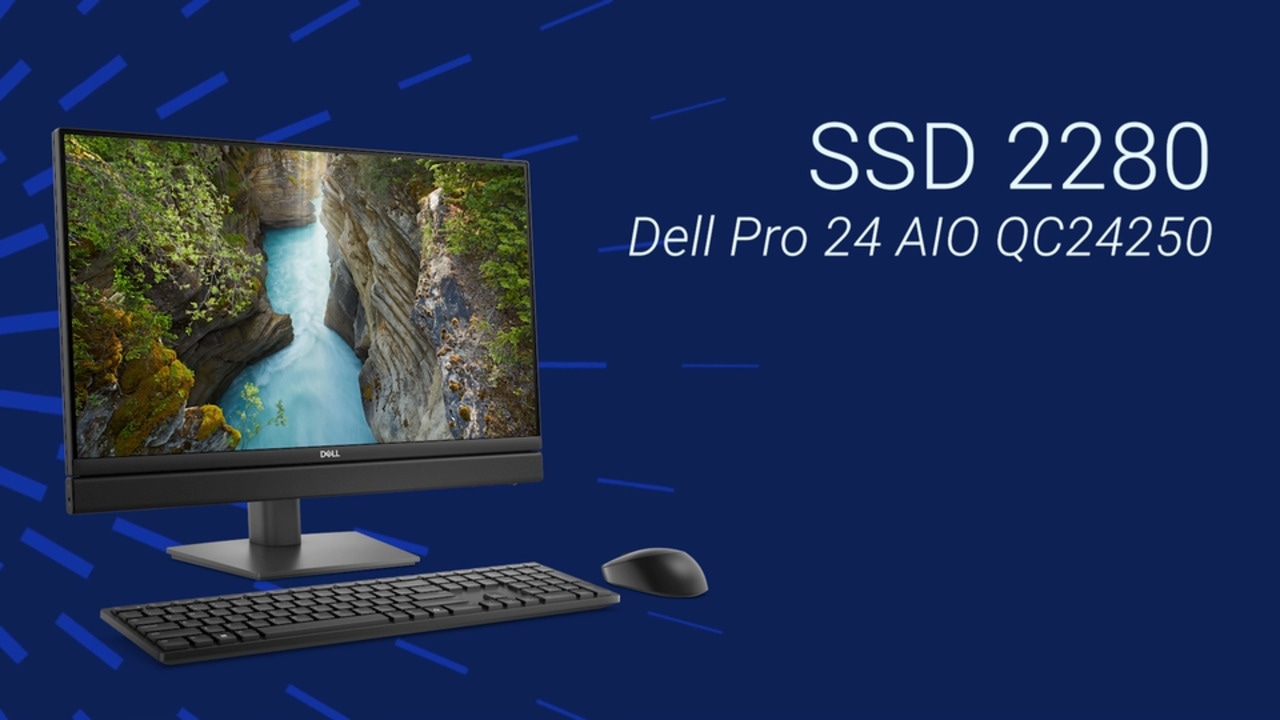 Comment remplacer le disque SSD 2280 sur un ordinateur Dell Pro 24 AIO QC24250