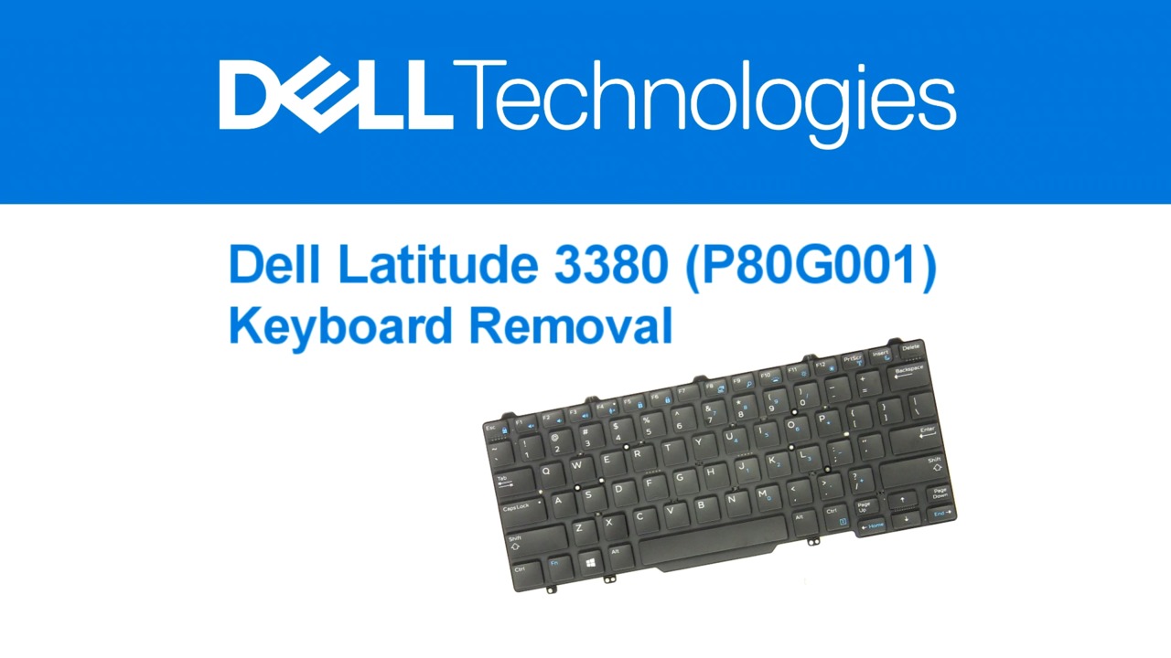 How to Remove a Latitude 3380 Keyboard