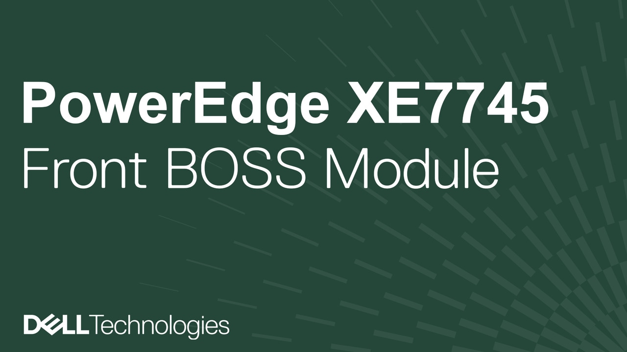 How to replace the BOSS module on a PowerEdge XE7745