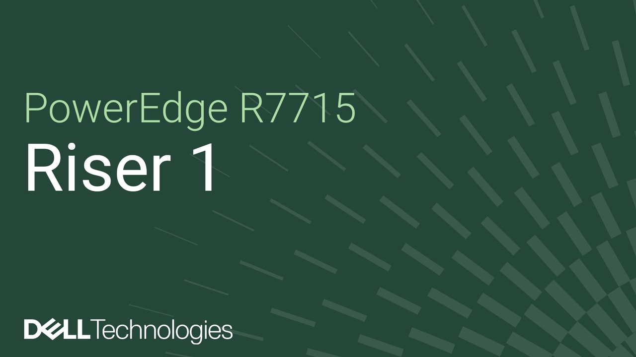 Anleitung zum Austauschen von Riser 1 bei einem PowerEdge R7715