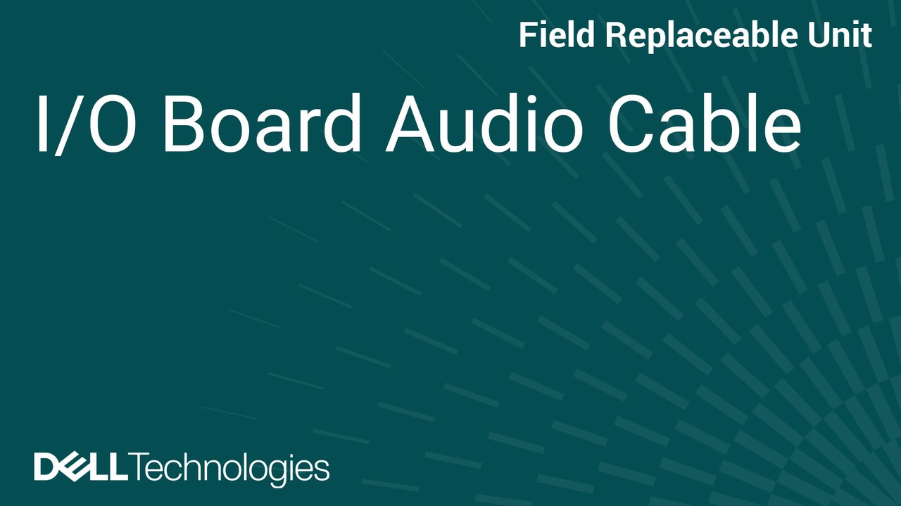 How to Replace I/O Board Audio Cable in Dell Pro Premium PA14260