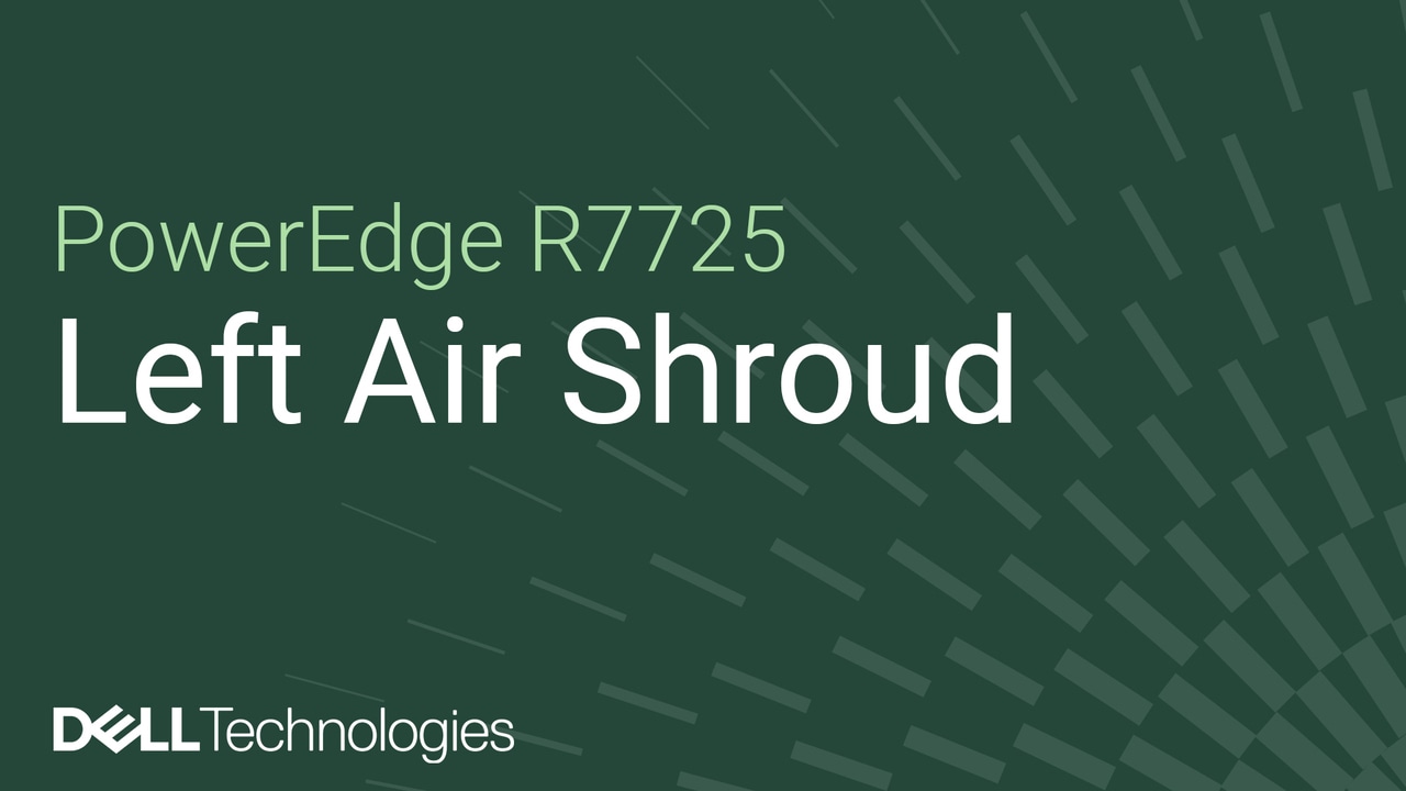 Come sostituire un manicotto dell'aria sinistro su un PowerEdge R7725