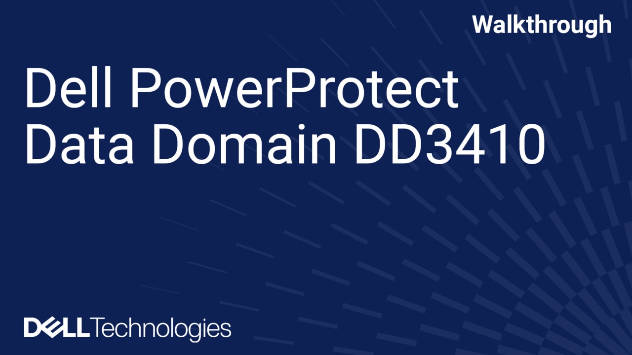 Dell PowerProtect Data Domain DD3410