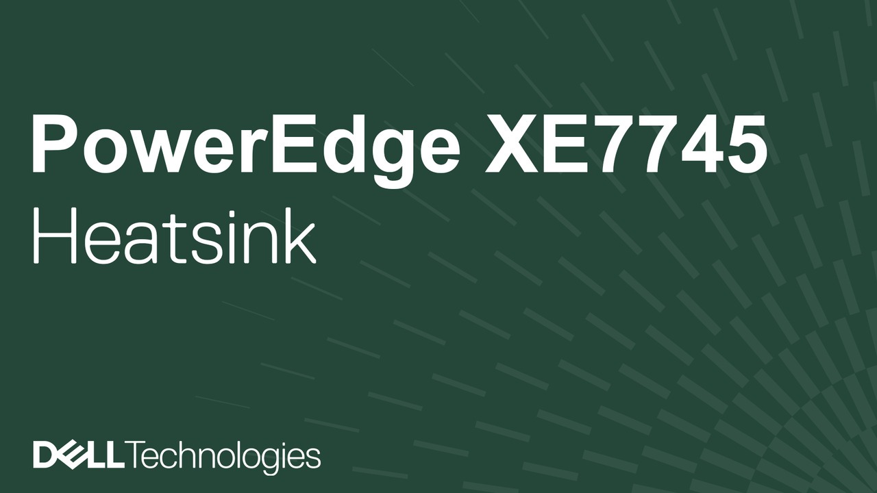 How to replace the heatsink on a PowerEdge XE7745