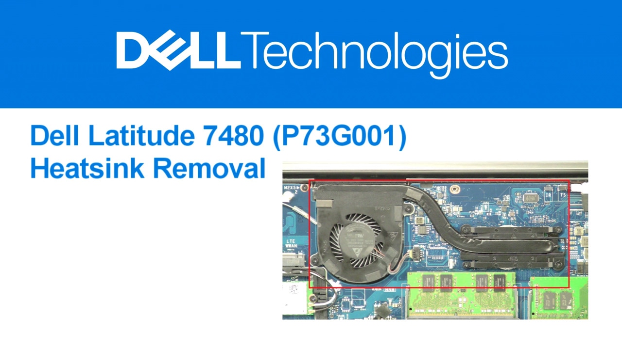 How to Remove the Heatsink on Latitude 7480