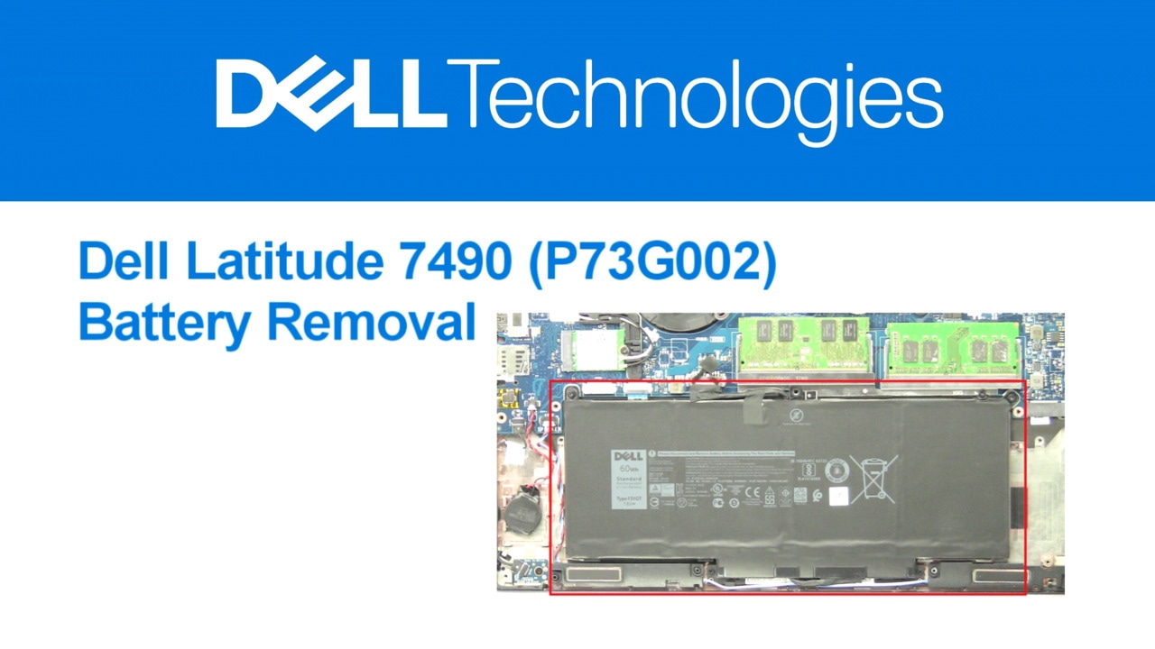 How to Replace the Battery on Latitude 7490