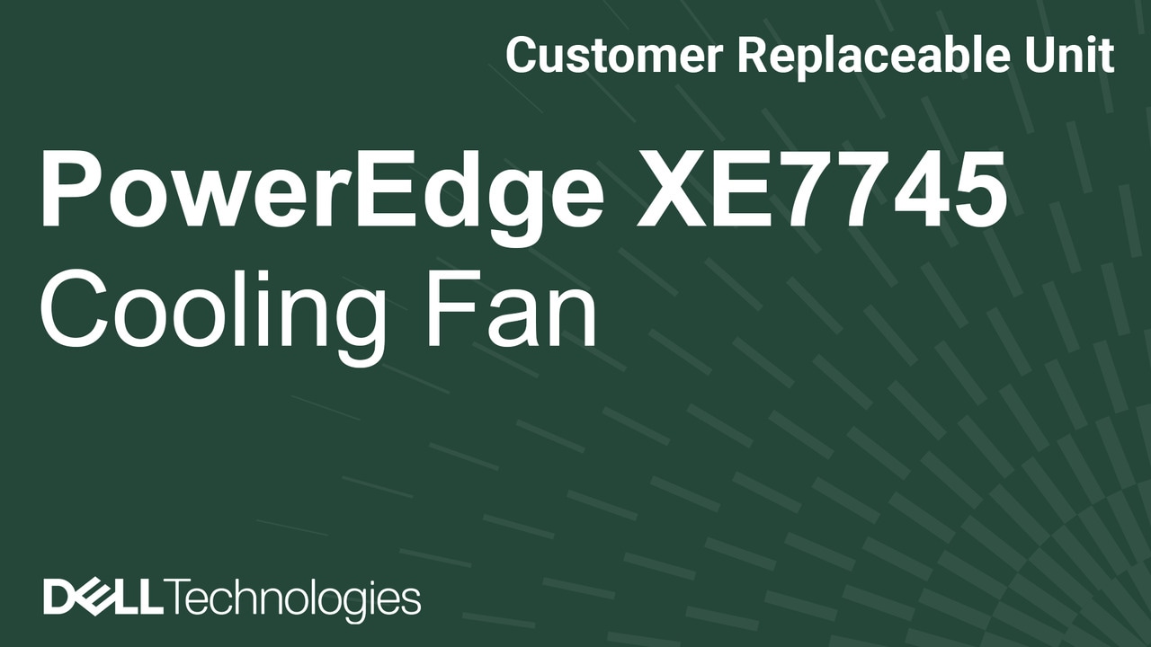 如何在 PowerEdge XE7745 上更換 CPU 風扇