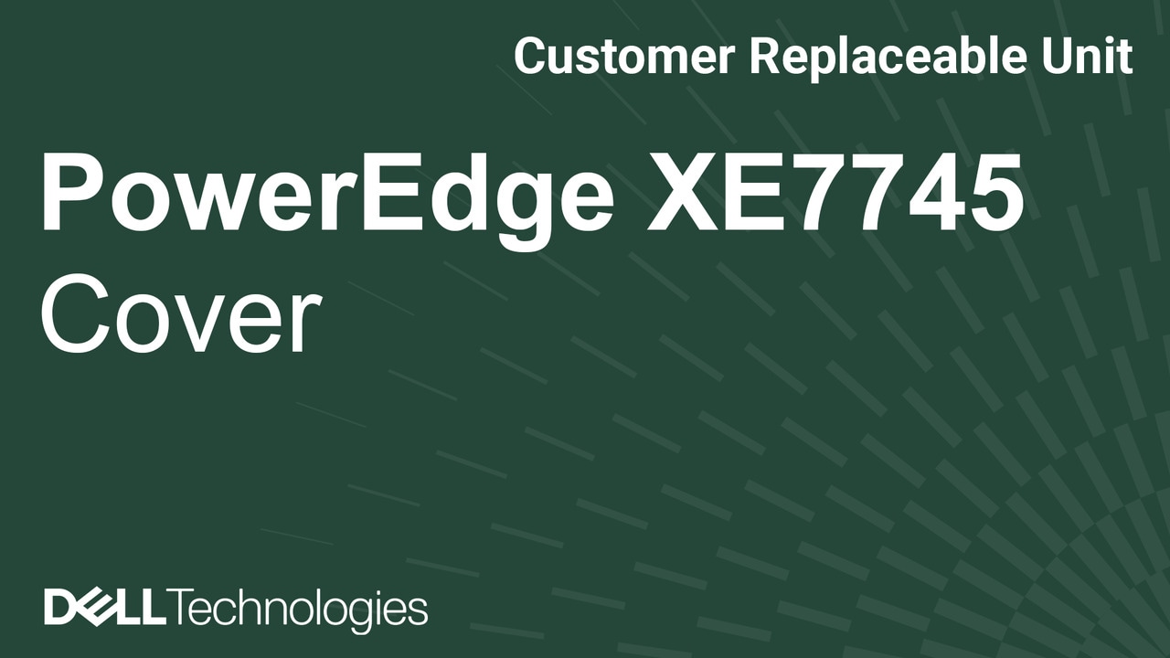 如何更換 PowerEdge XE7745 的護蓋