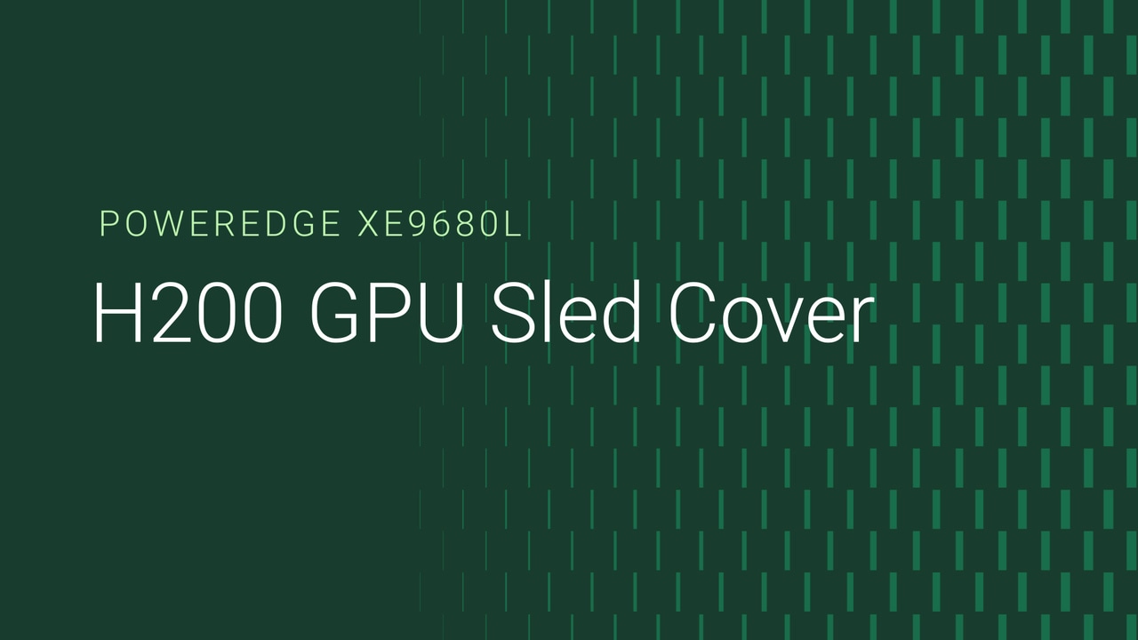PowerEdge XE9680L에서 H200 슬레드 커버를 교체하는 방법
