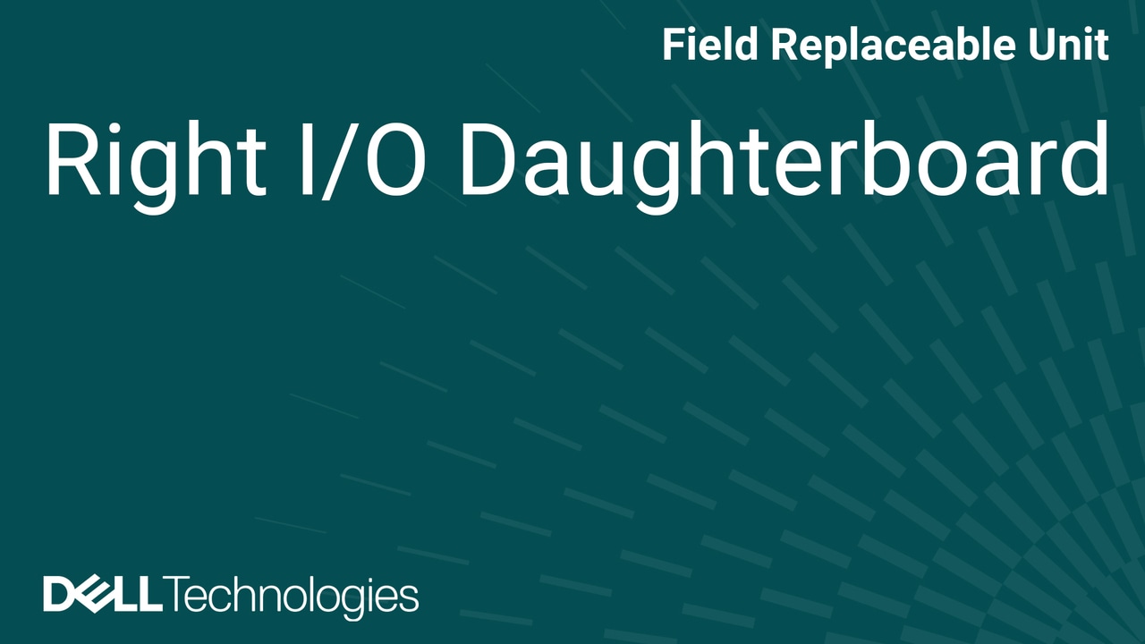 How to Replace the Right IO Board on a XPS DA14260