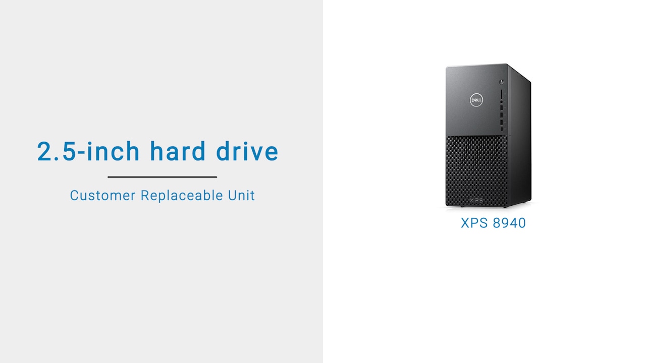 How to replace the 2.5-inch hard drive on XPS 8940