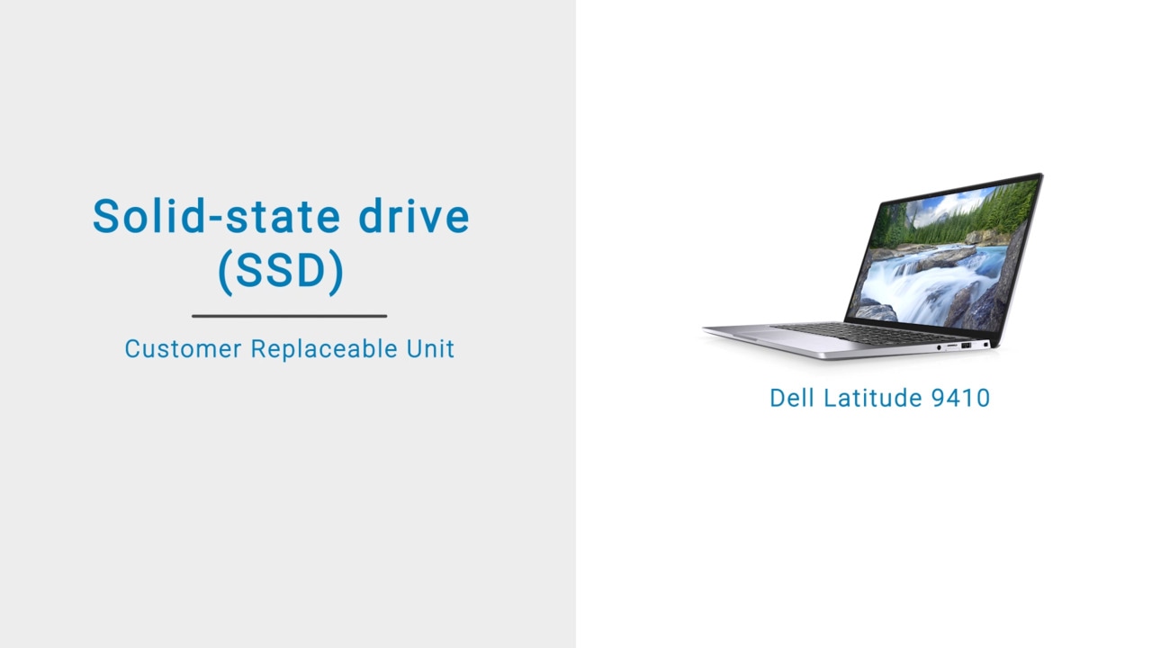 How to remove and install the SSD on Latitude 9410