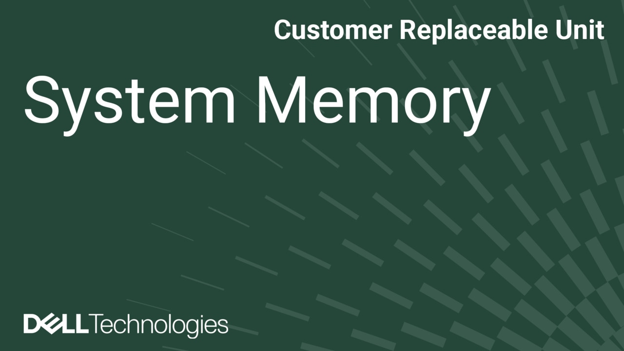 How to Replace System Memory on a PowerEdge R260