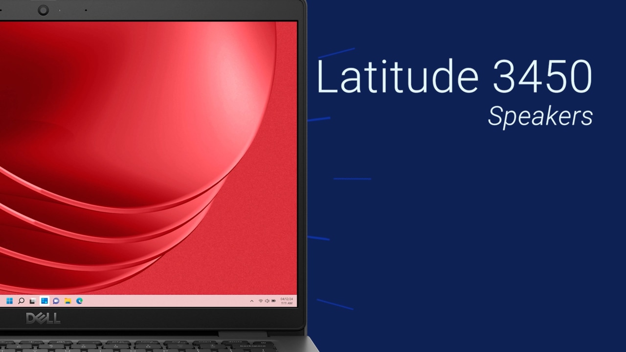 De luidsprekers van de Latitude 3450 vervangen