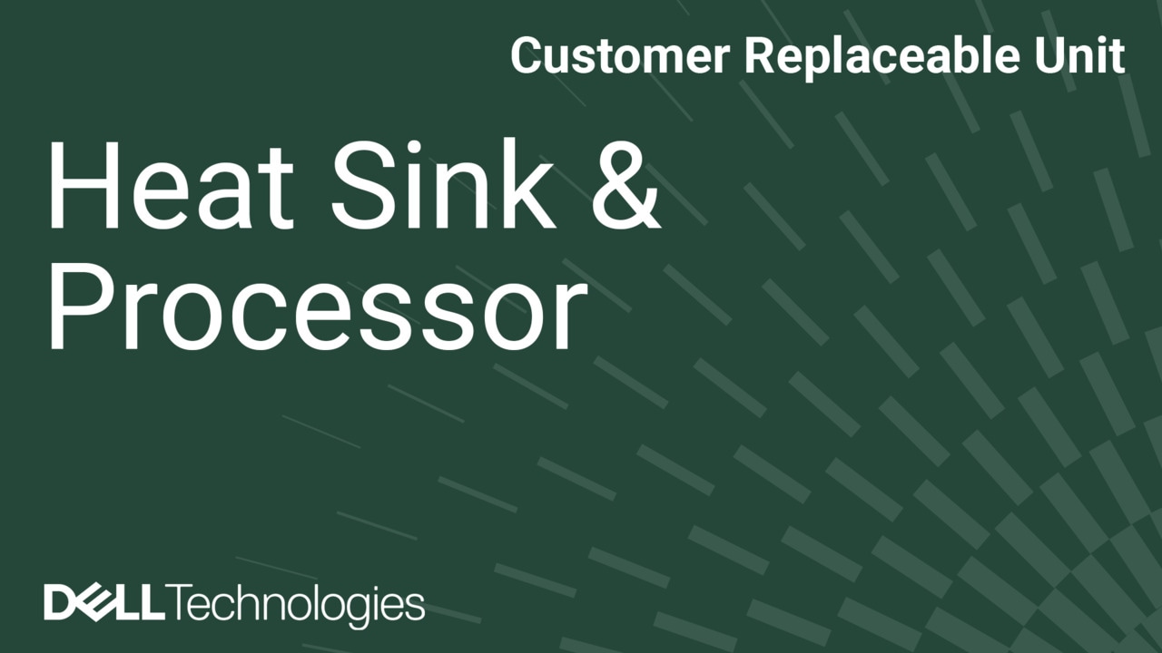 Comment remplacer un dissipateur de chaleur et un processeur sur un PowerEdge R770