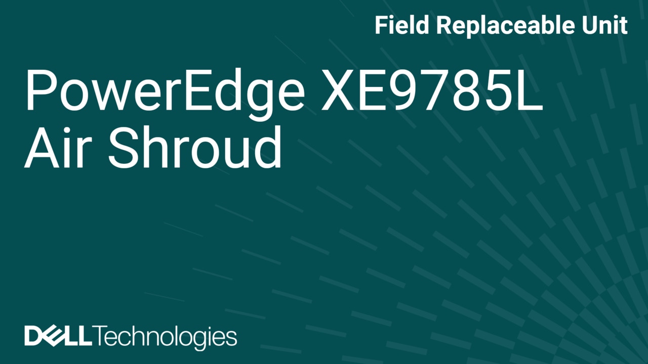 Cómo reemplazar la cubierta para flujo de aire en XE9785L