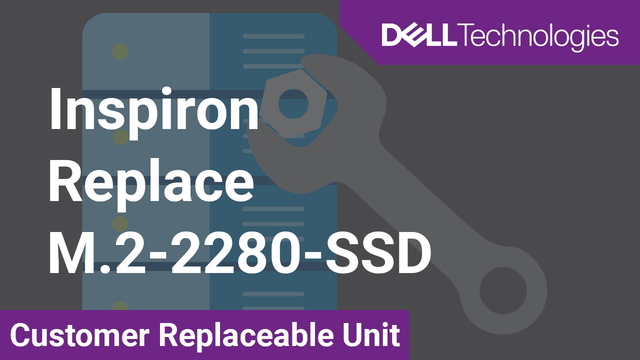 How to replace the M.2 2280 solid-state drive on Inspiron 3891