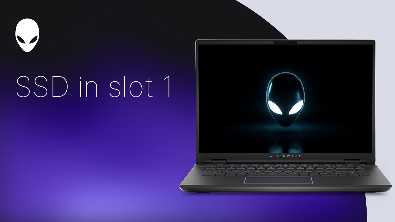 Remise en place du disque SSD du logement 1 sur l’ordinateur Alienware 16 Area-51 AA16250/Alienware 18 Area-51 AA18250
