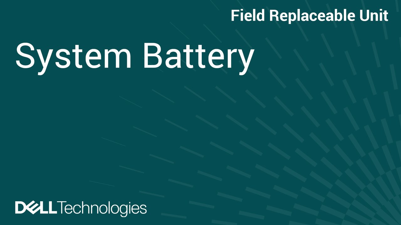 How to Replace System Battery in PowerEdge XE9780L