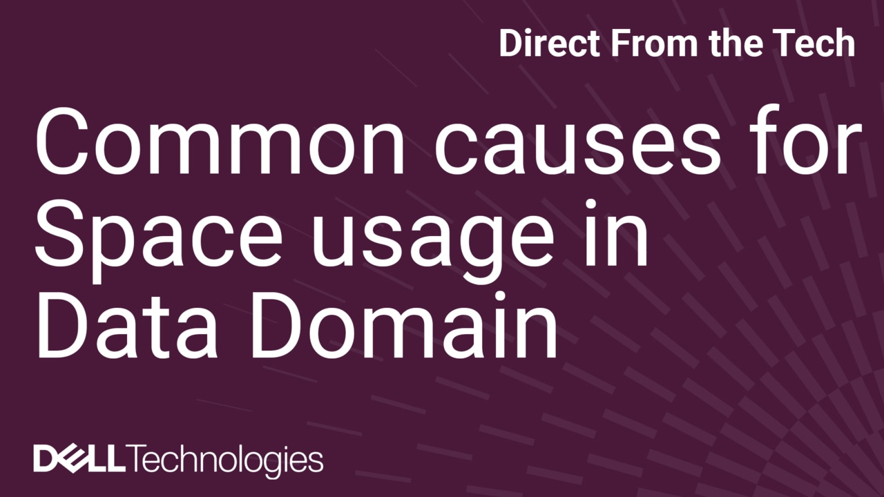 PowerProtect Data Domain: Common Causes For Space Usage In /ddvar