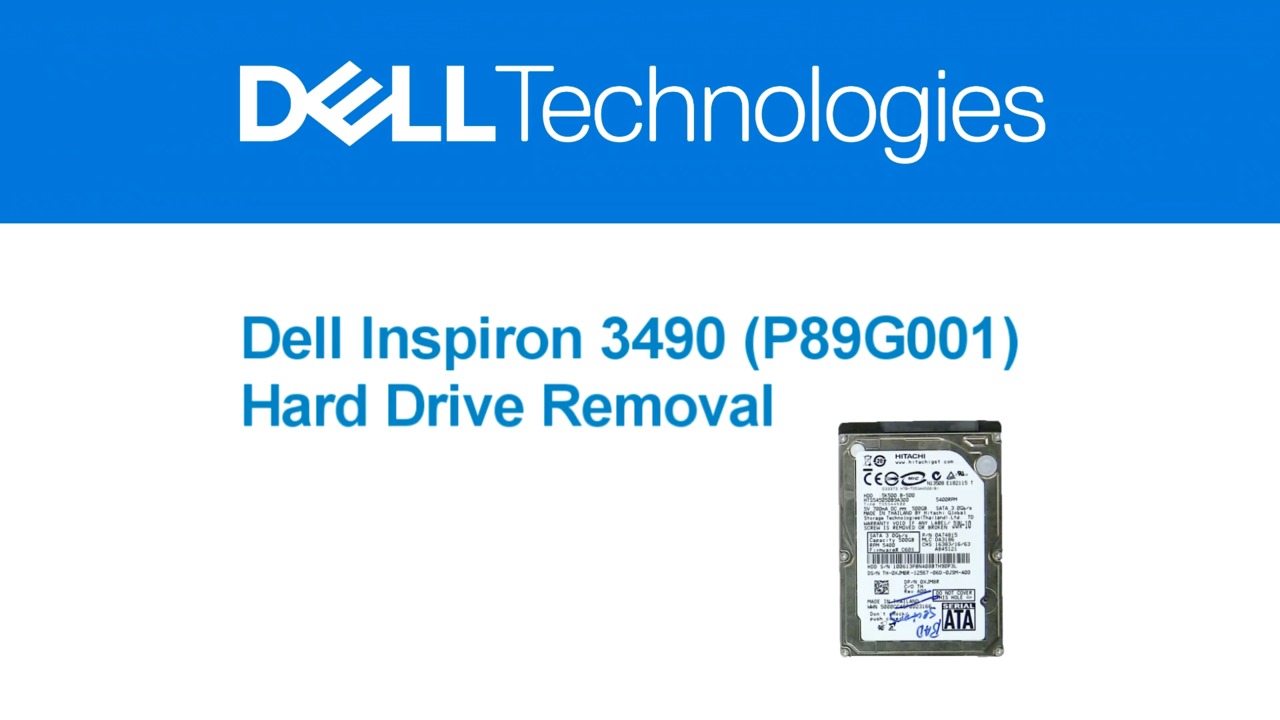How to replace the Hard Drive in your Dell LATITUDE 3490