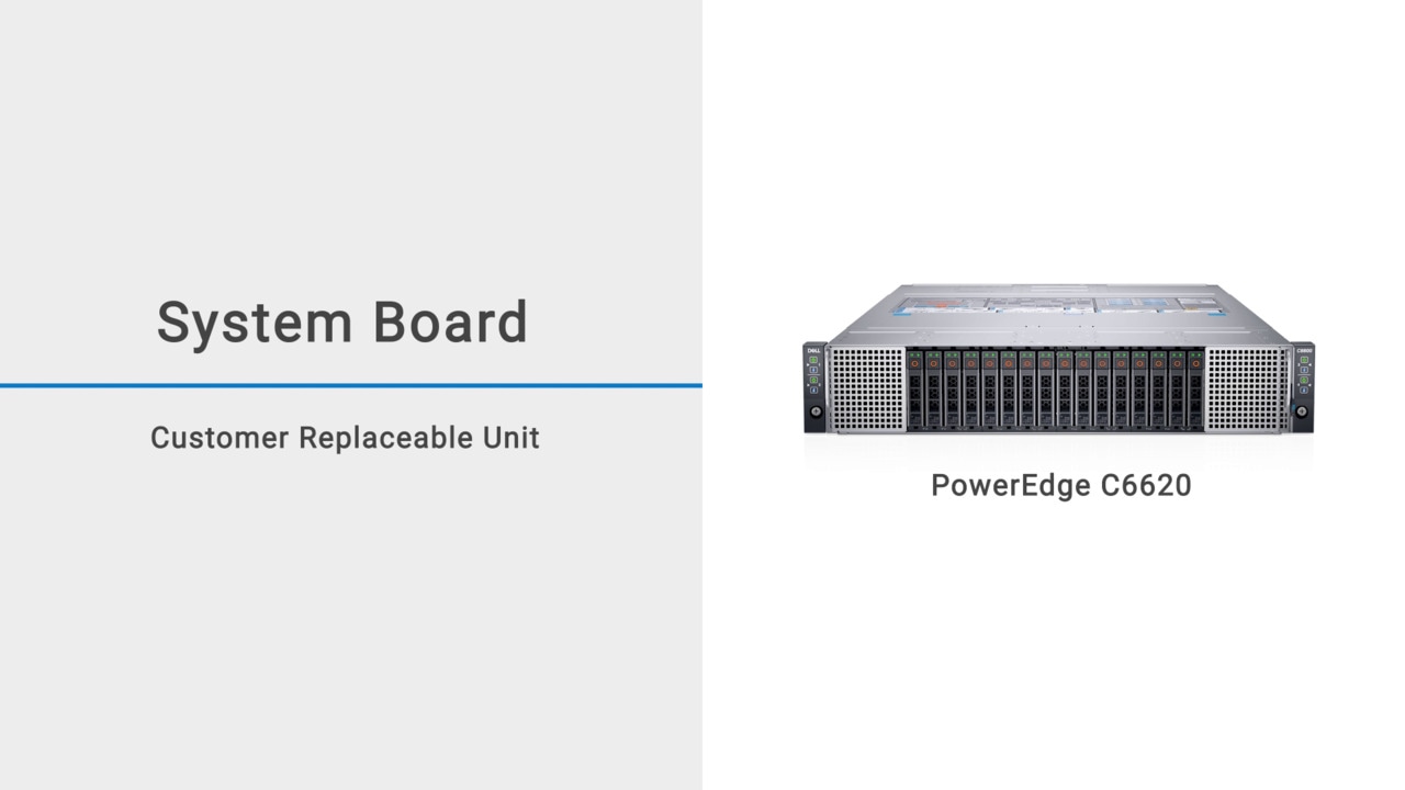 How to Replace the System Board in a PowerEdge C6620