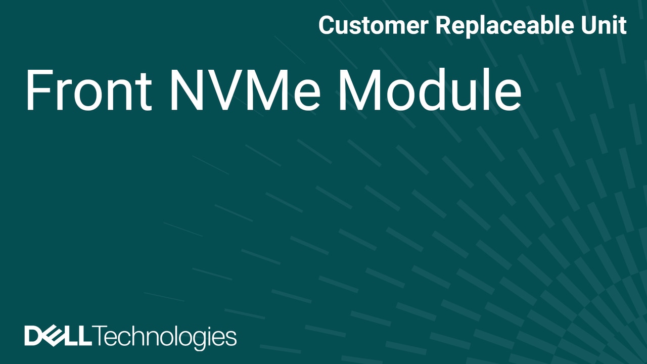 How to install the Front NVMe module in Dell Pro Precision 9 T2 PW9T2260