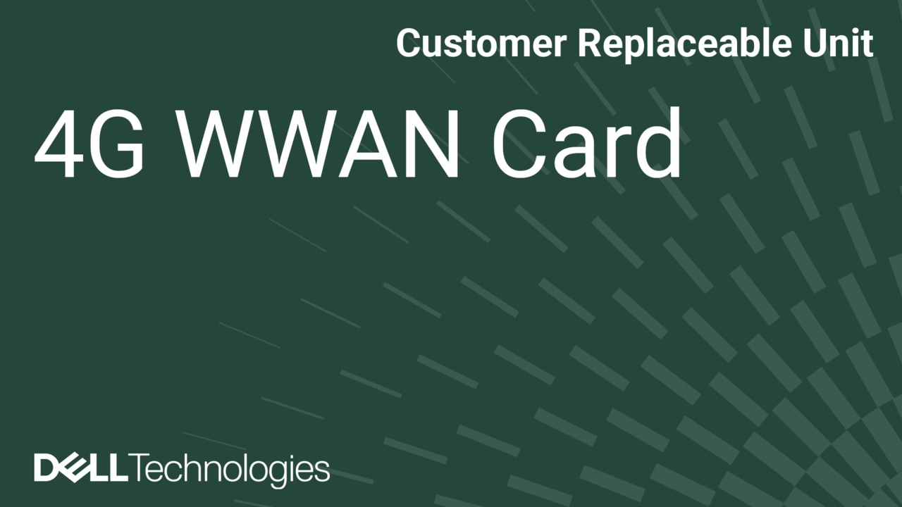 How to Replace 4G WWAN Card on Precision 3590/Precision 3591/Latitude 5550