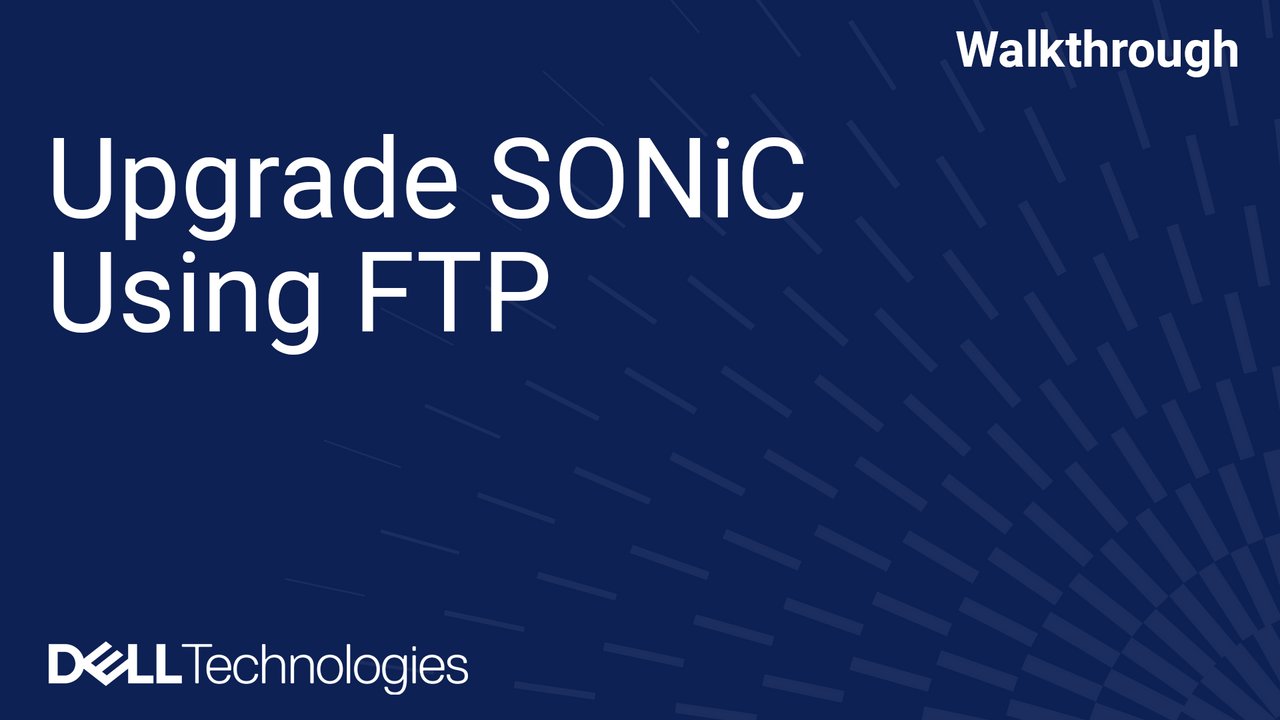 Upgrade SONiC Using FTP