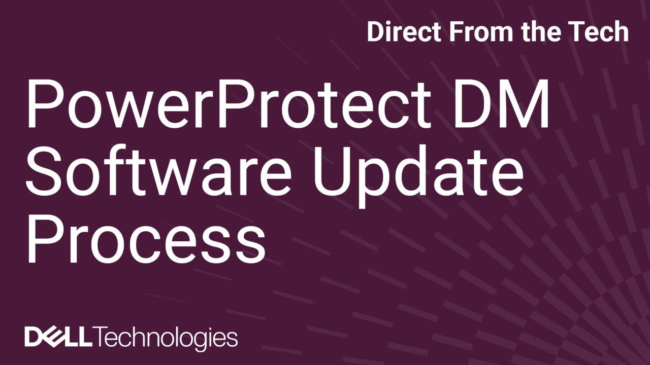 How to update the software version of PowerProtect Data Manager