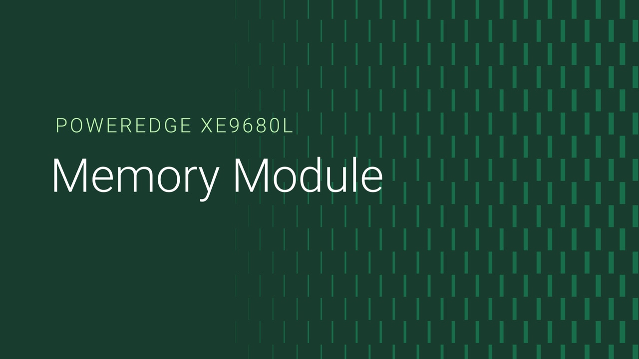 PowerEdge XE9680L에서 메모리 모듈을 교체하는 방법