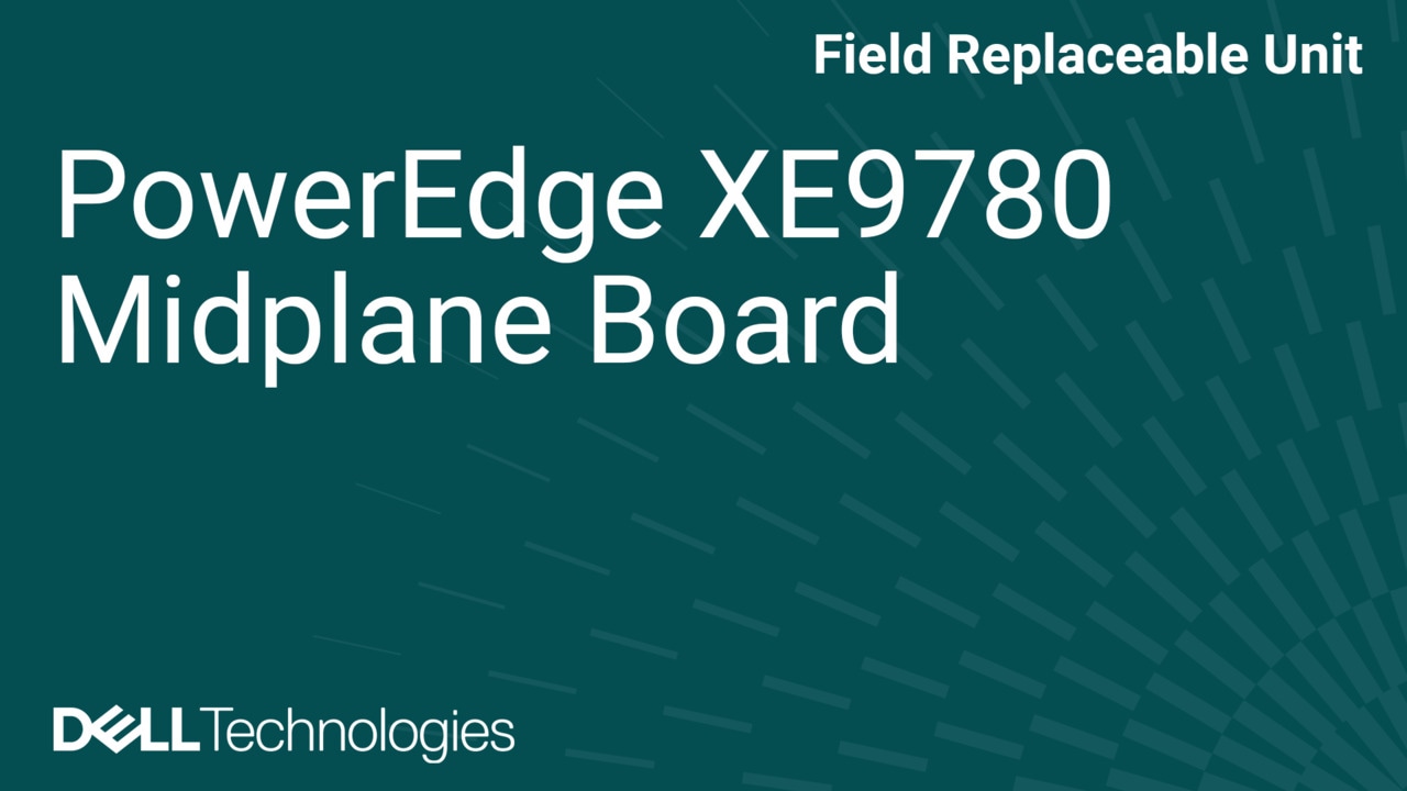 How to Replace Midplane board in XE9780