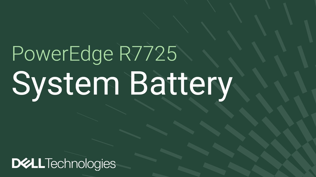 Come sostituire la batteria del sistema su PowerEdge R7725
