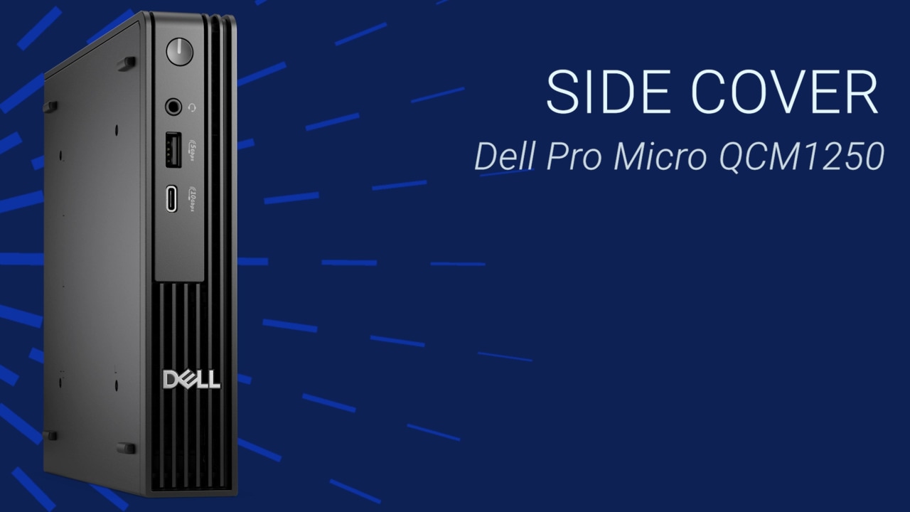 How to Replace the Side Cover on Dell Pro Micro QCM1250