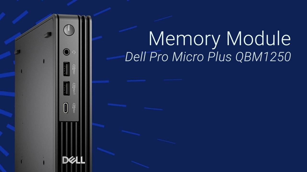 How to Replace the Memory Module on Dell Pro Micro Plus QBM1250