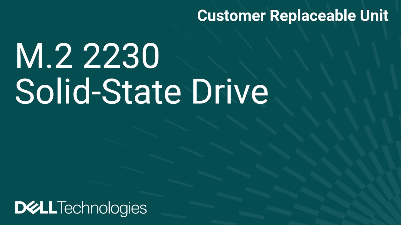 How to Replace the M.2 2230 Solid-State Drive on a Dell Tower DT1265