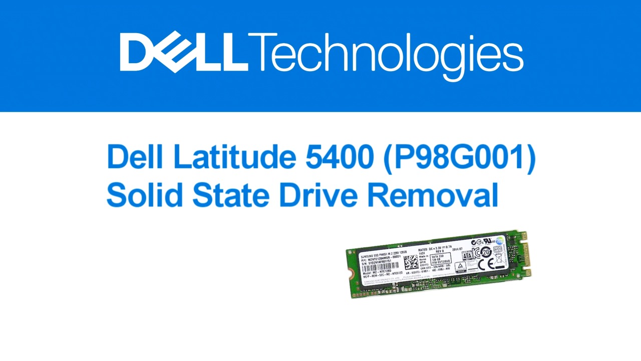 How to Remove a Latitude 5400 SSD
