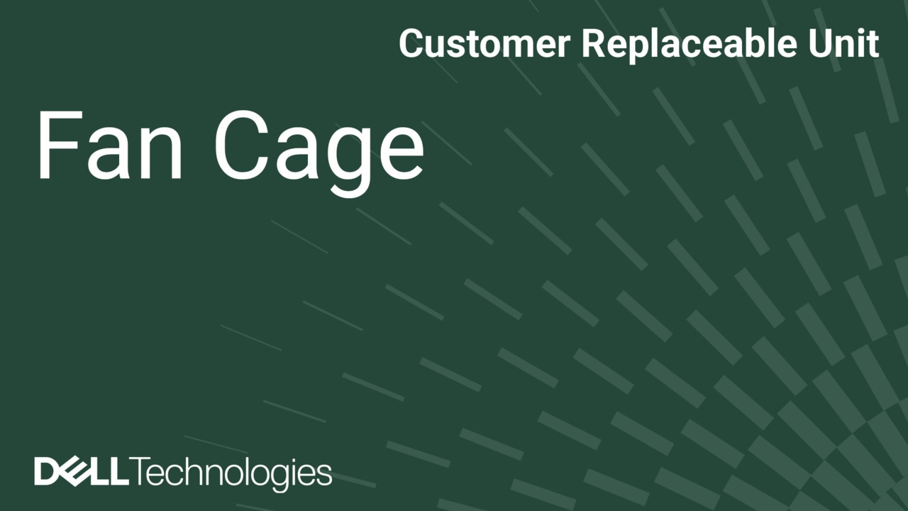 Remplacement du bâti du ventilateur sur un PowerEdge R770