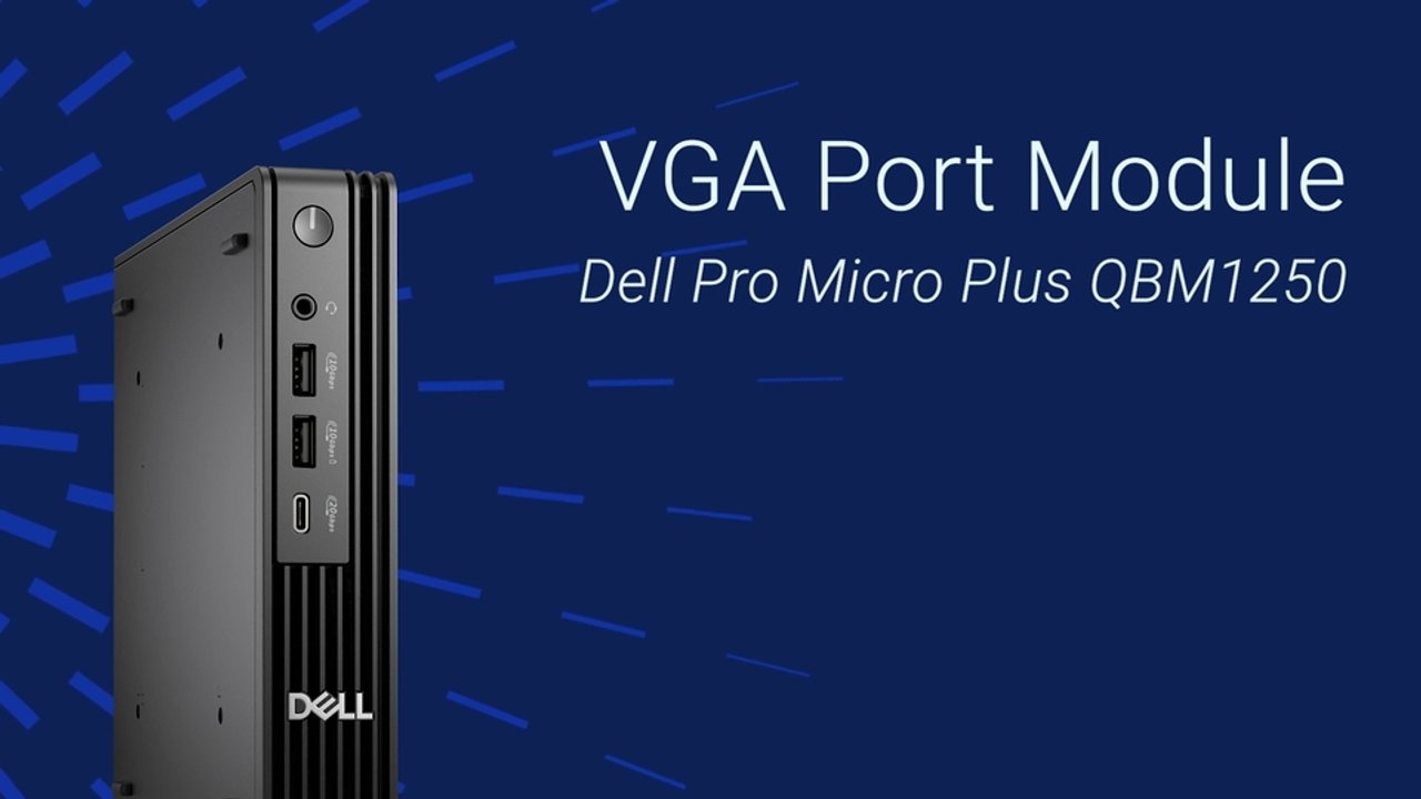 Slik skifter du ut VGA-portmodulen på Dell Pro Micro Plus-QBM1250